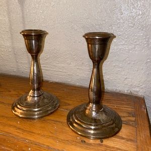 Antique Silver Candlesticks